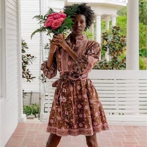 Sue Sartor Floral Flounce Dress